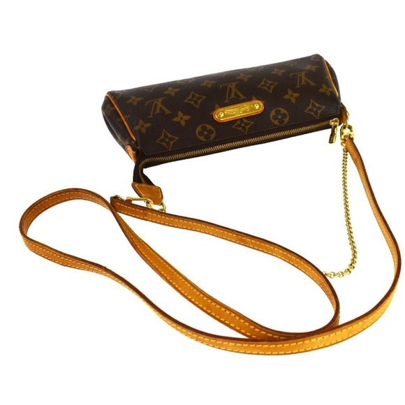 LOUIS VUITTON Eva 2Way Chain Shoulder Bag Monogram Leather Brown M95567 - Picture 3 of 16